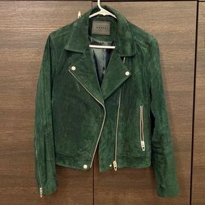 BlankNYC Suede Jacket in Evergreen
